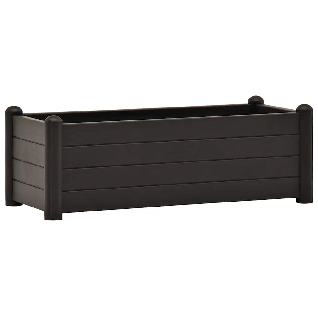 Raised Garden Bed Planter Polypropylene 100x43x35cm Anthracite