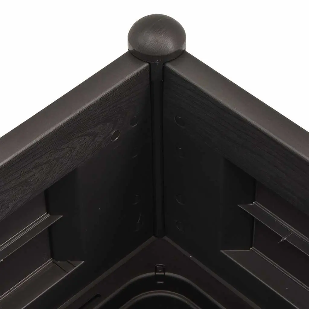 Raised Garden Bed Planter Polypropylene 100x43x35cm Anthracite