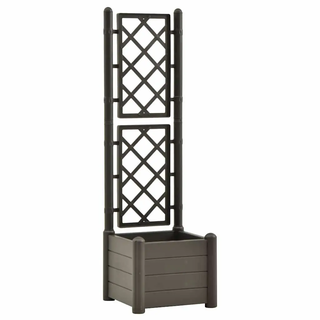 Garden Planter with Trellis Raised Bed Flower Box Climbing Plants Support