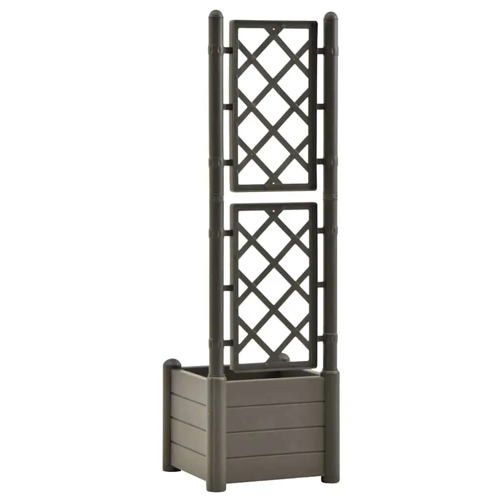 Garden Planter with Trellis Raised Bed Flower Box Climbing Plants Support
