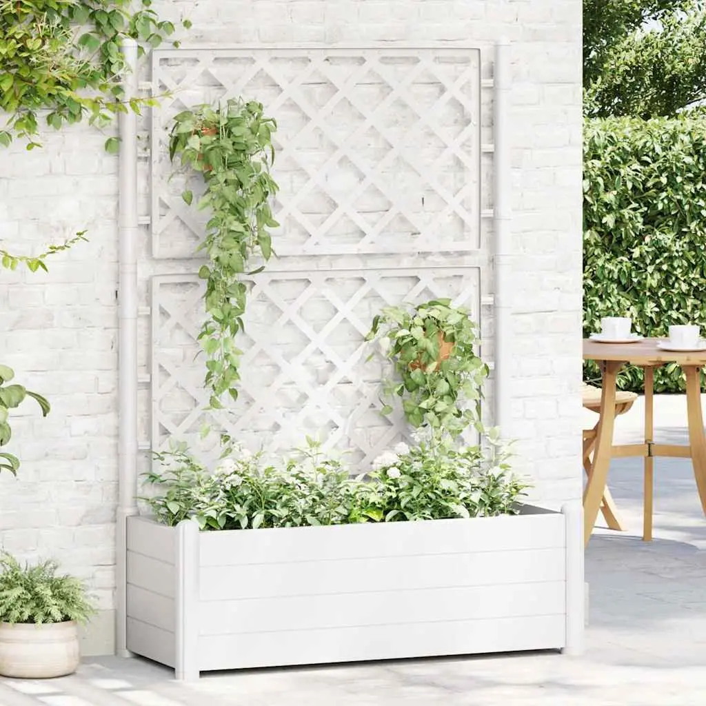 Garden Planter with Trellis for Climbing Plants