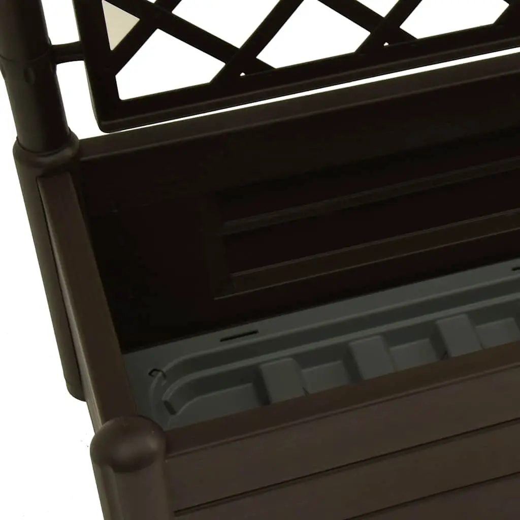 Garden Planter PP 100 x 43 x 142 cm Anthracite