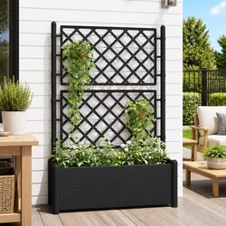 High-Quality Garden Planter with Integrated Trellis