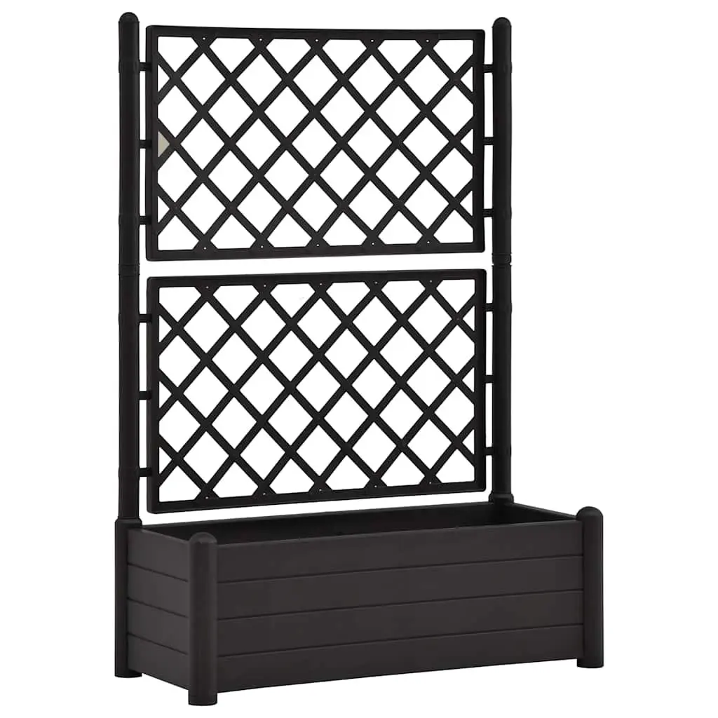 Garden Planter with Integrated Trellis