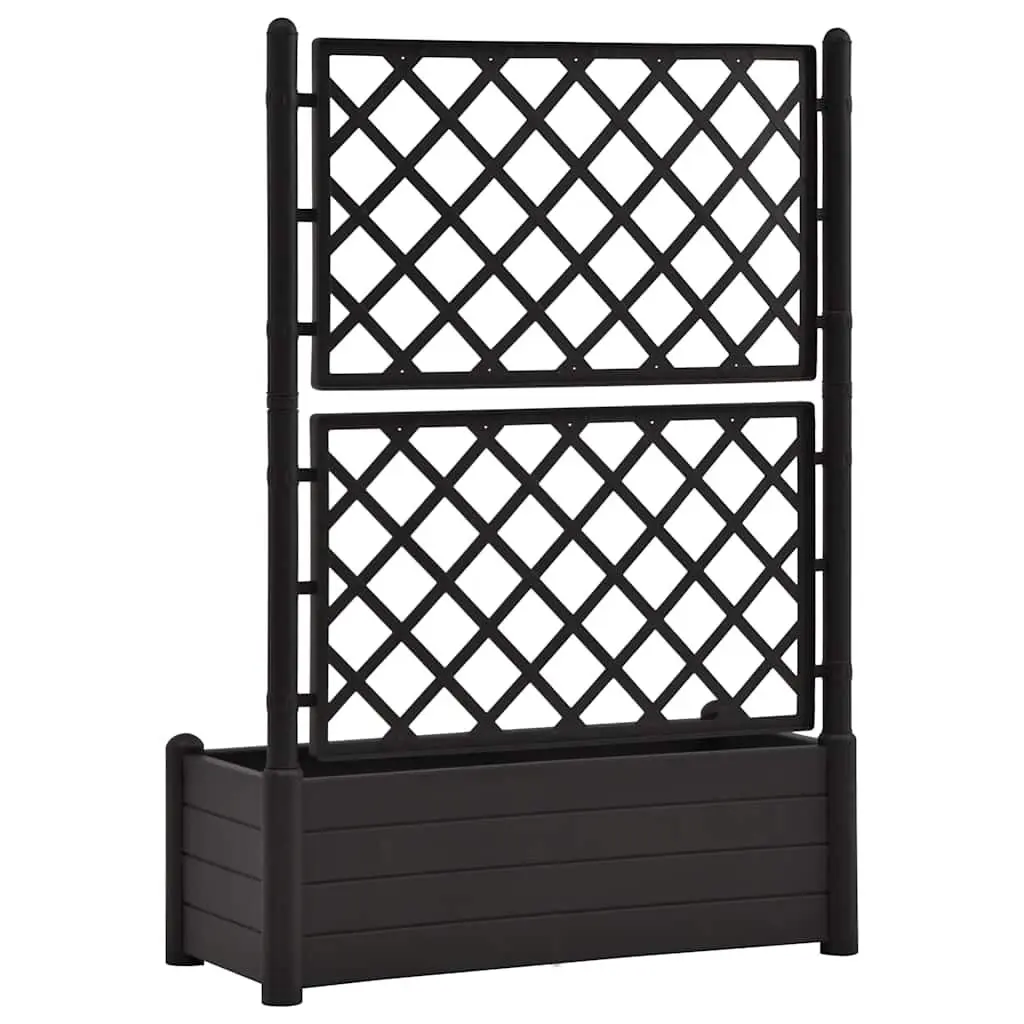 Garden Planter with Integrated Trellis