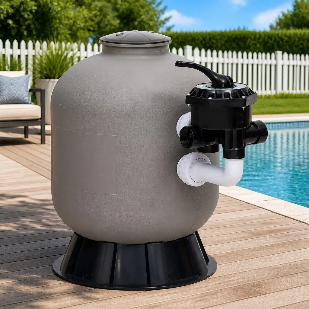 Side Mount Pool Sand Filter with 6-Way Valve