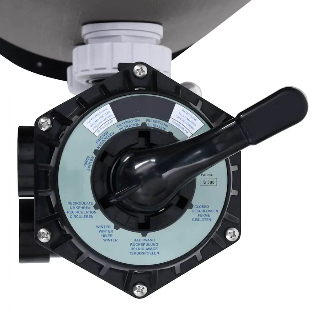 Side Mount Pool Sand Filter with 6-Way Valve