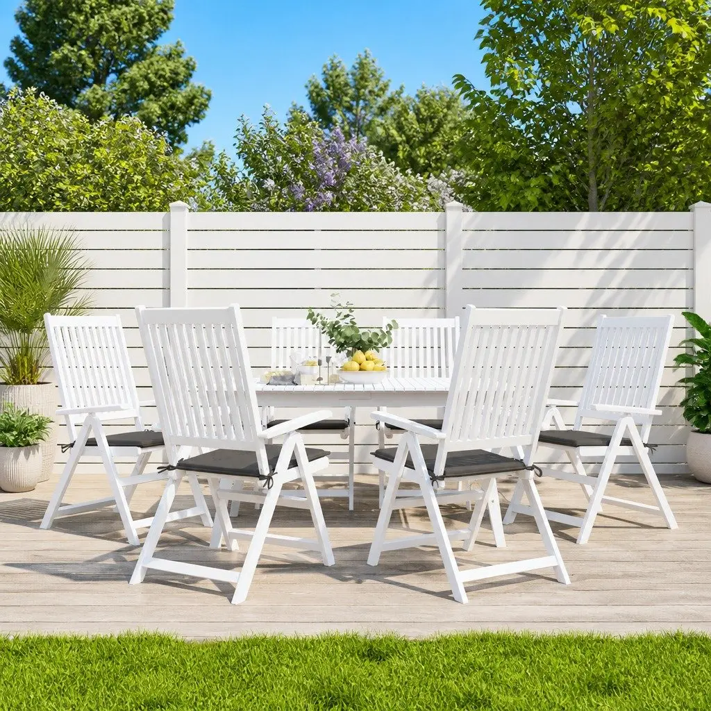 Outdoor Chair Cushions 6 pcs Anthracite