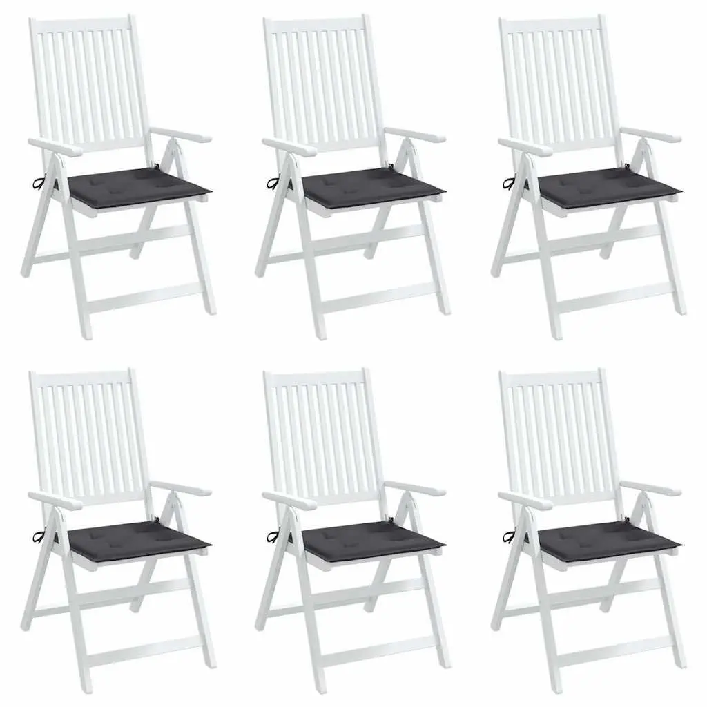Outdoor Chair Cushions 6 pcs Anthracite
