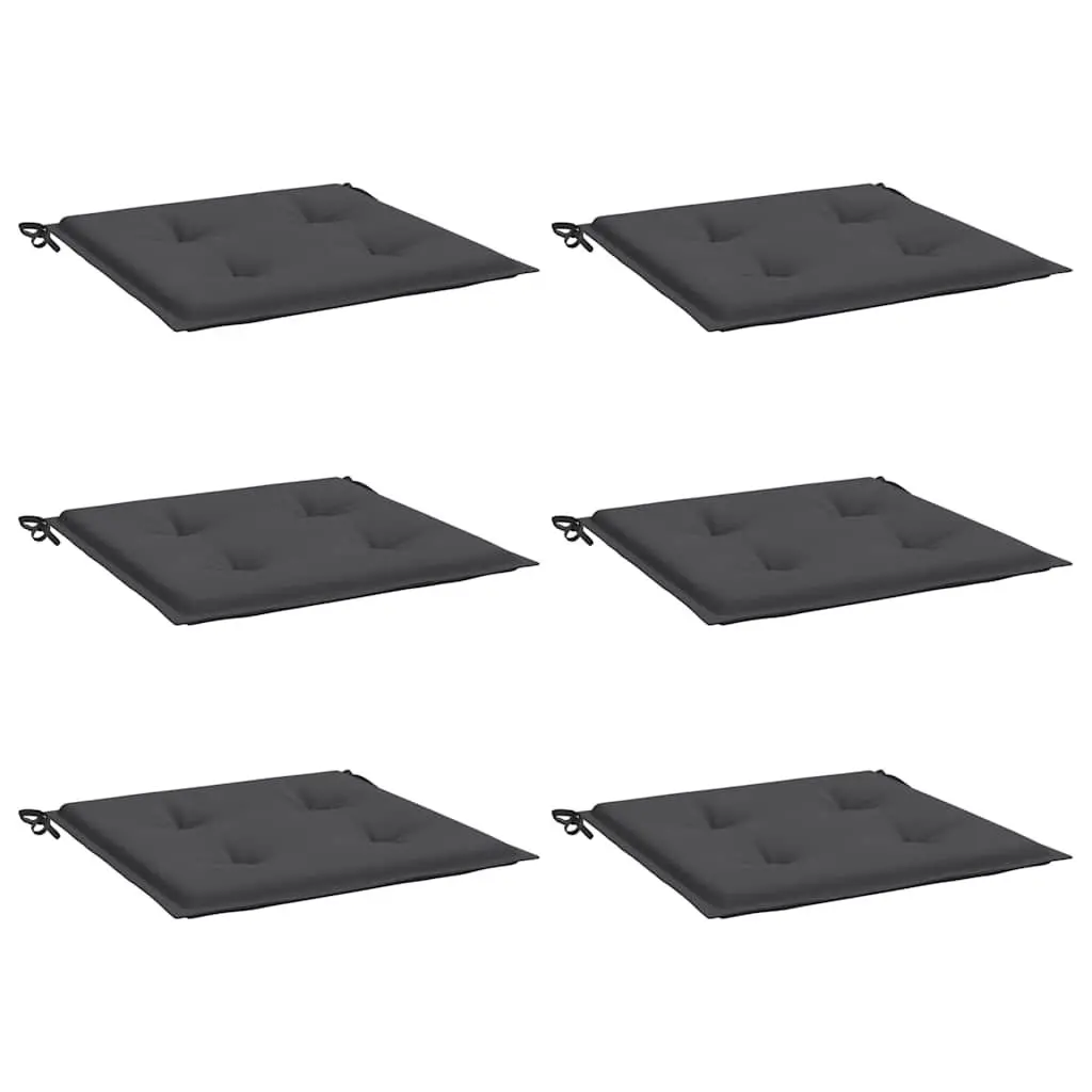 Outdoor Chair Cushions 6 pcs Anthracite