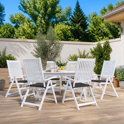 Outdoor Patio Cushions Set of 6 - Anthracite
