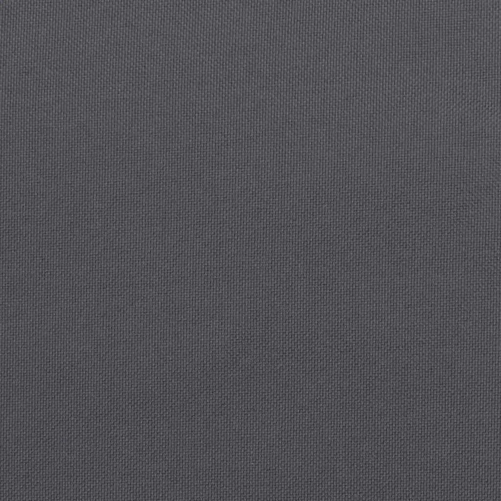 Highback Chair Cushions Polyester 120 x 50 x 3 cm Anthracite 6 Piece