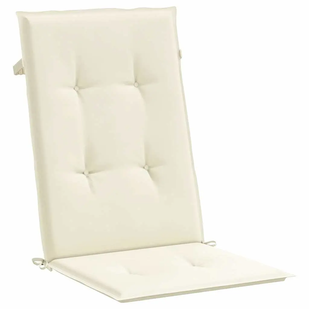 Highback Chair Cushions 6 Piece Set Cream
