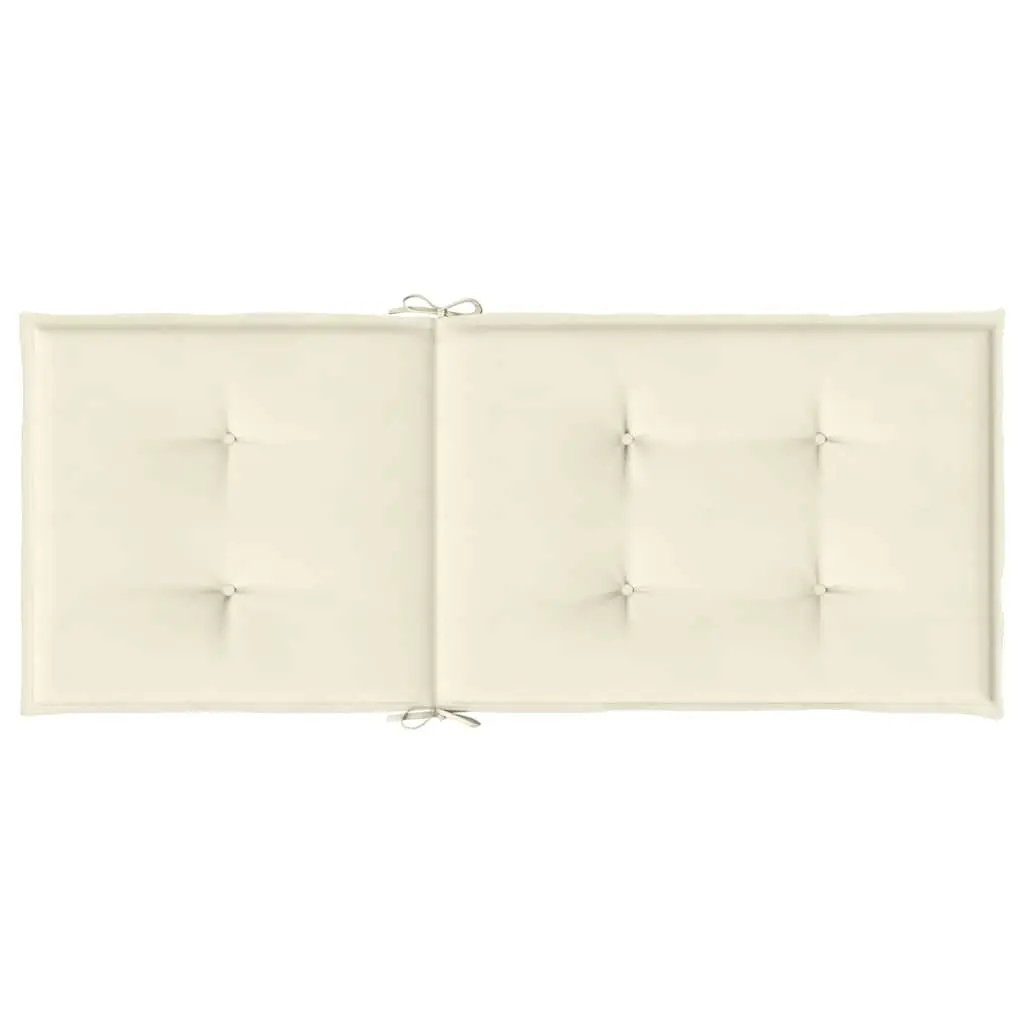 Highback Chair Cushions 6 Piece Set Cream