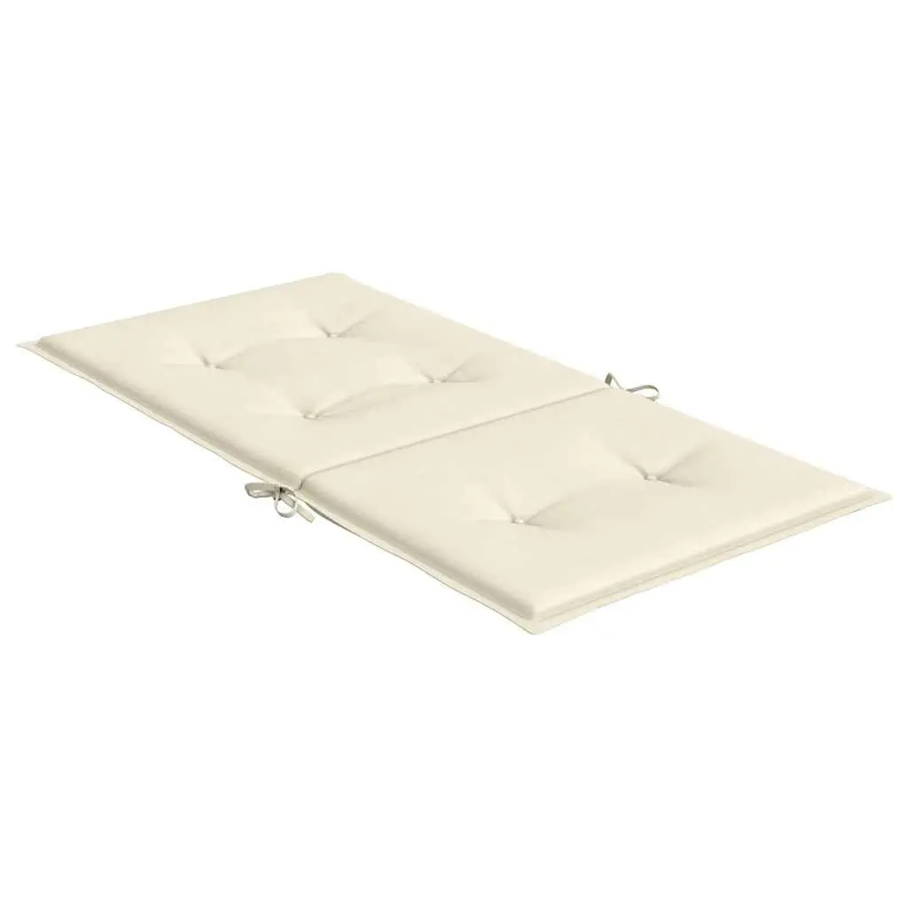 Cream Lowback Chair Cushions 6 pcs for Patio