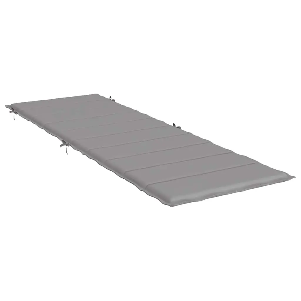 Grey Oxford Fabric Sun Lounger Cushion 186x58cm