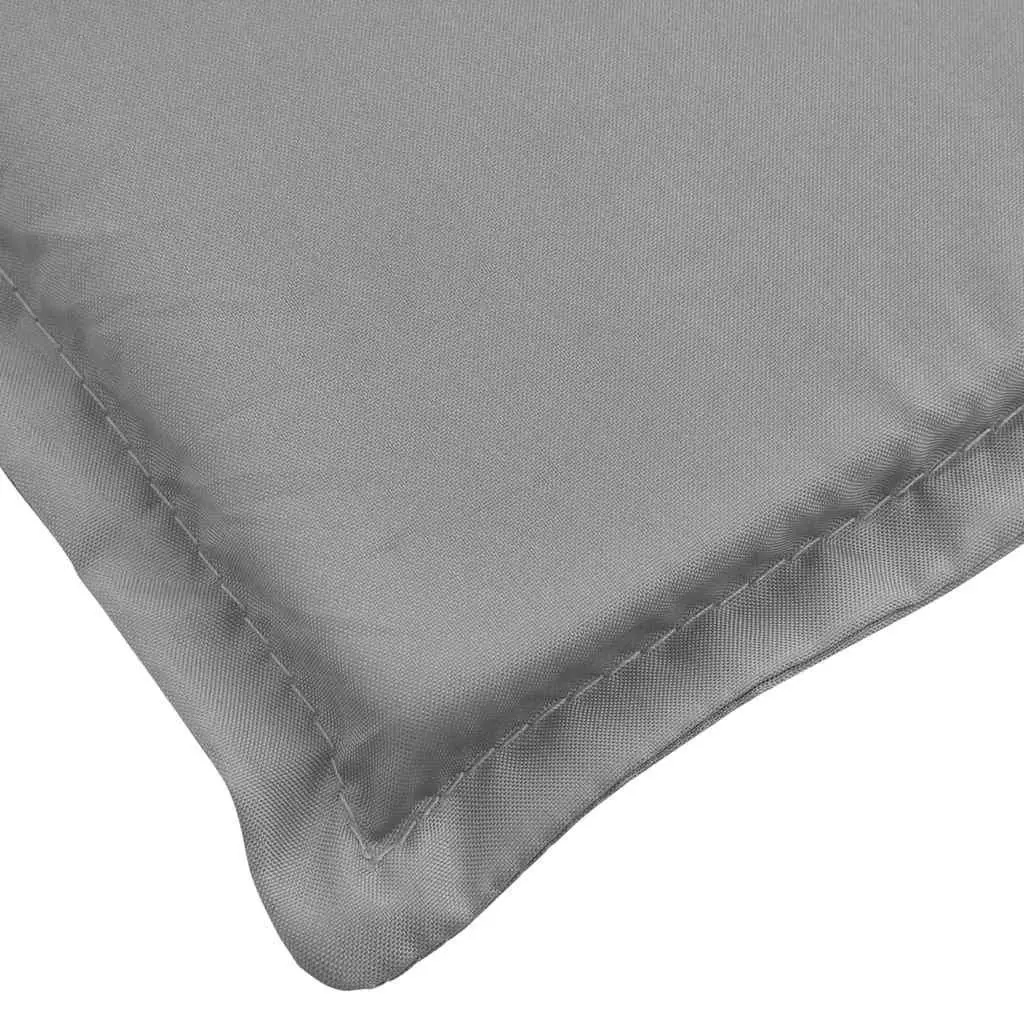 Grey Oxford Fabric Sun Lounger Cushion 186x58cm