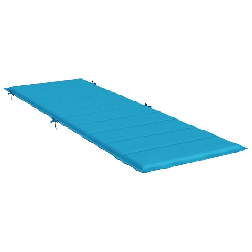 Outdoor Garden Chair Blue Cushion Pad 186x58x4cm