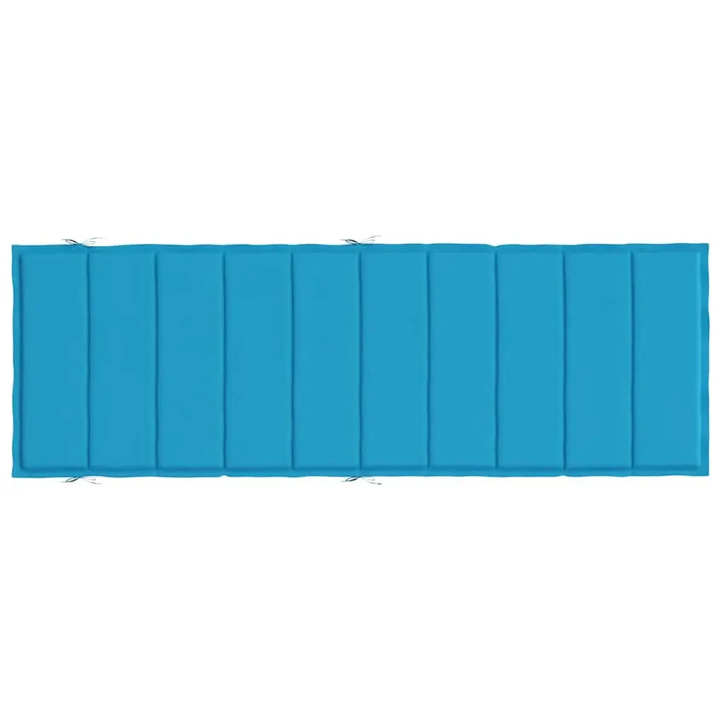 Outdoor Garden Chair Blue Cushion Pad 186x58x4cm