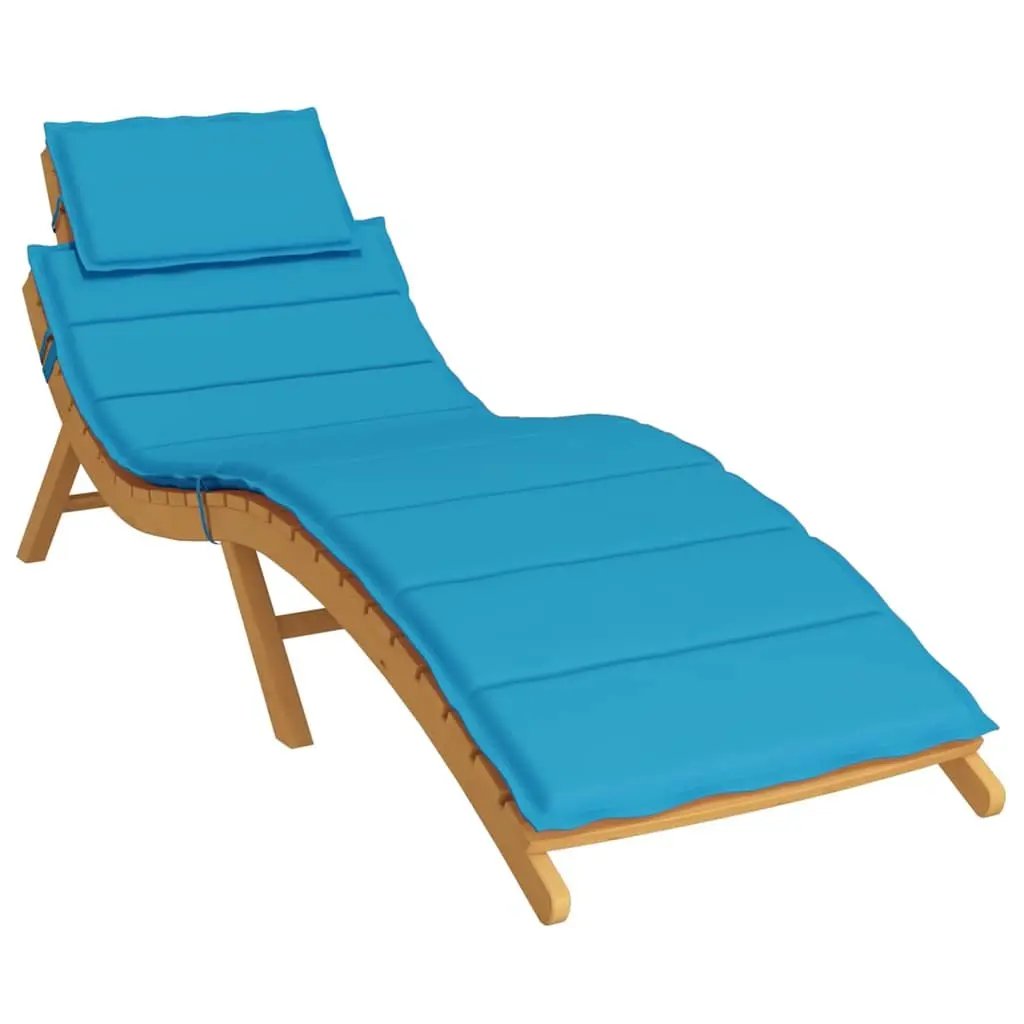 Outdoor Garden Chair Blue Cushion Pad 186x58x4cm