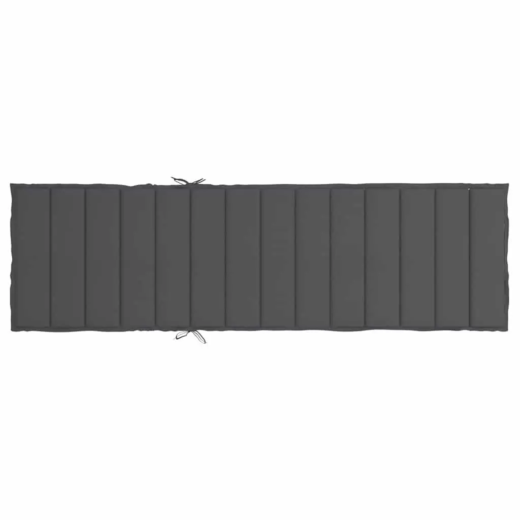 Sun Lounger Cushion Oxford Fabric 200x50x3cm Anthracite