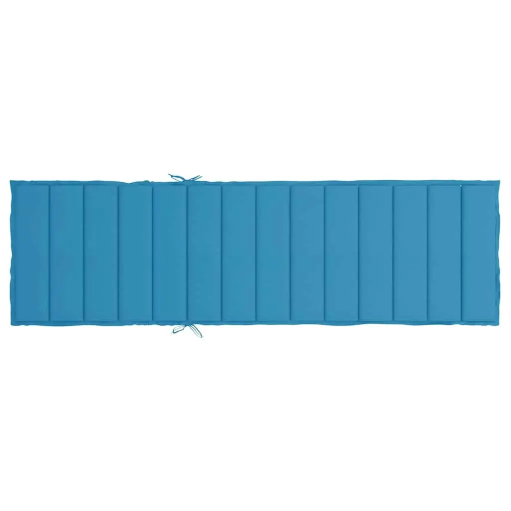 Sun Lounger Cushion Oxford Fabric 200x50x3cm Blue