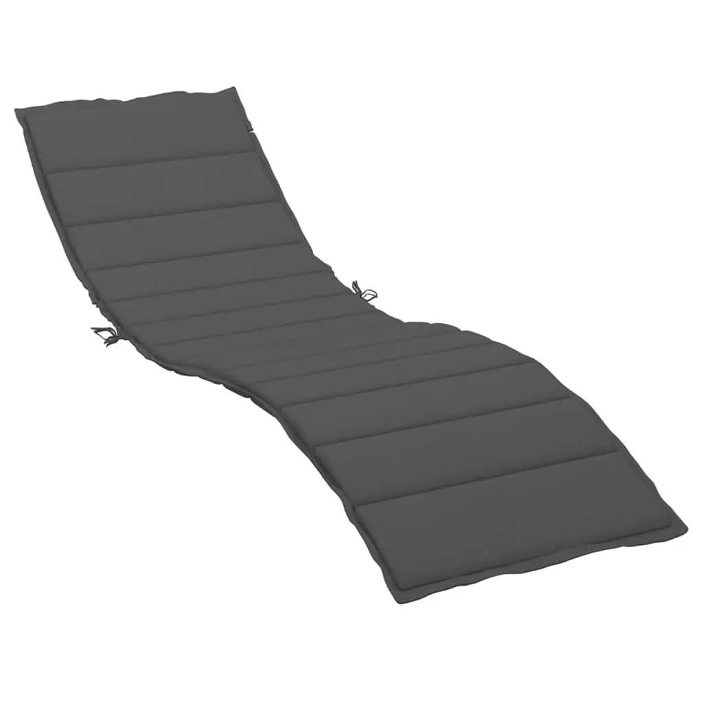 Anthracite Sun Lounger Cushion 200x70x3cm