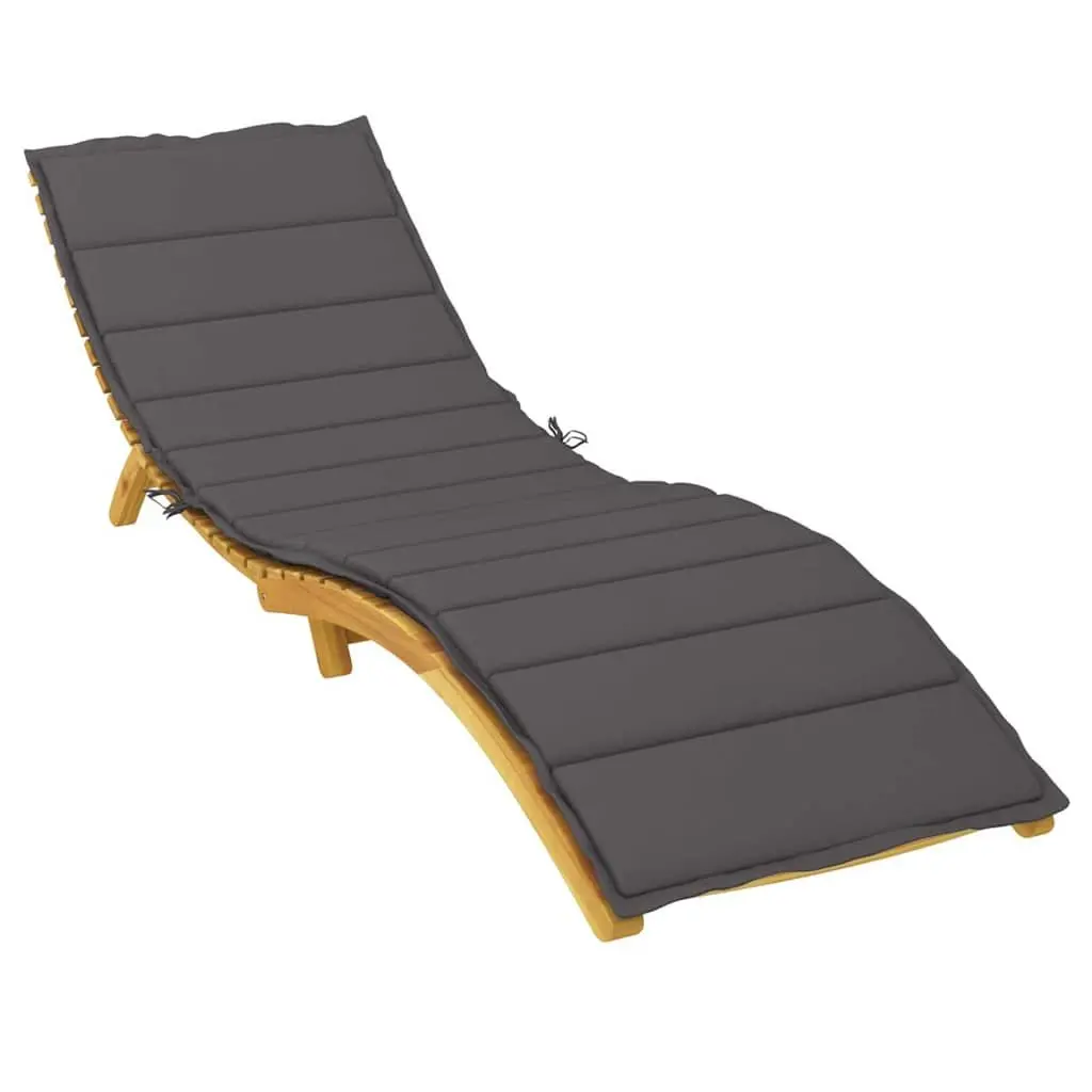 Anthracite Sun Lounger Cushion 200x70x3cm