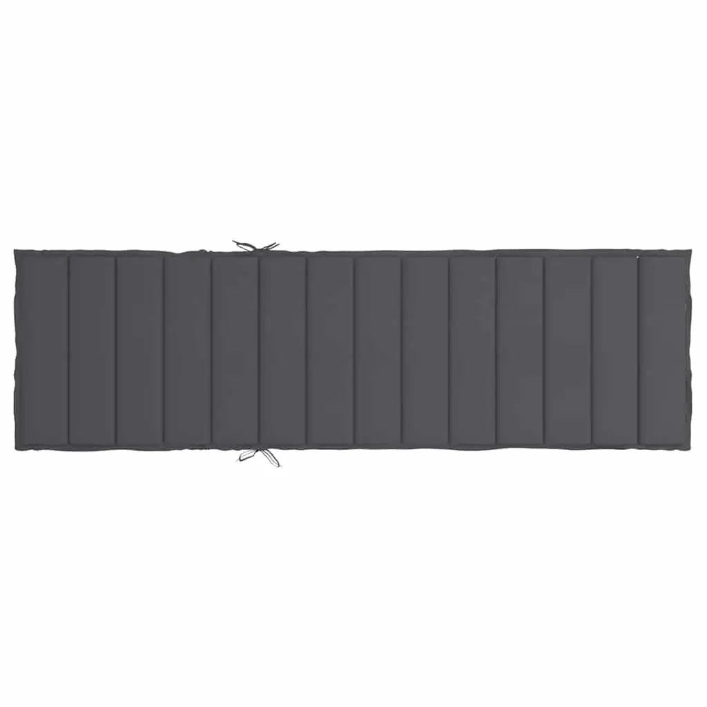 Anthracite Sun Lounger Cushion 200x70x3cm