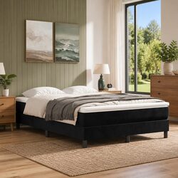 High-Quality Queen Size Box Spring Bed with Pocket Spring Mattress