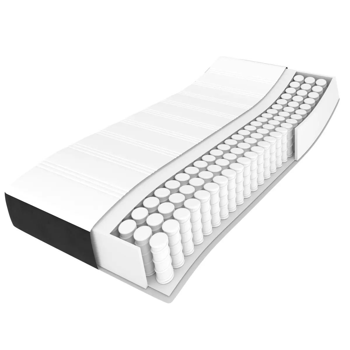 Queen Size Box Spring Bed with Pocket Spring Mattress
