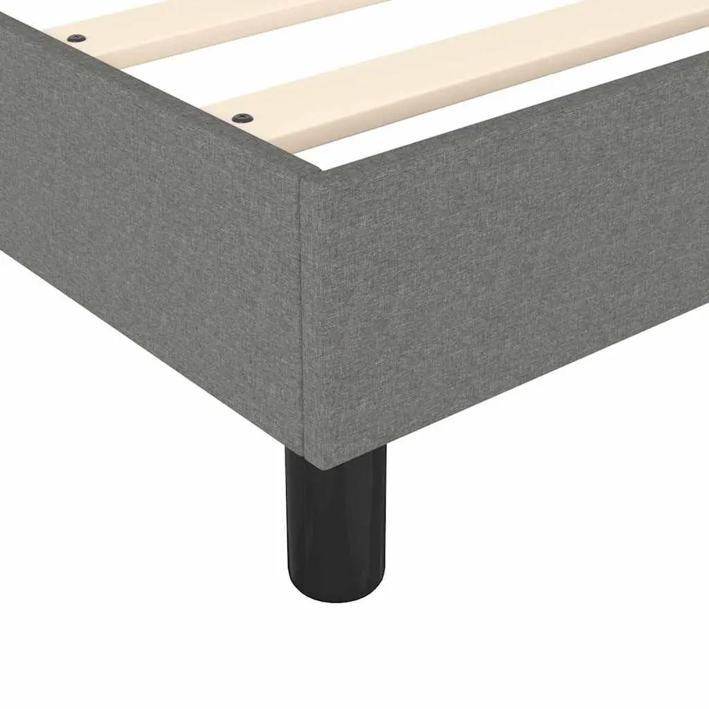 Queen Size Box Spring Bed with Grey Pocket Spring Mattress