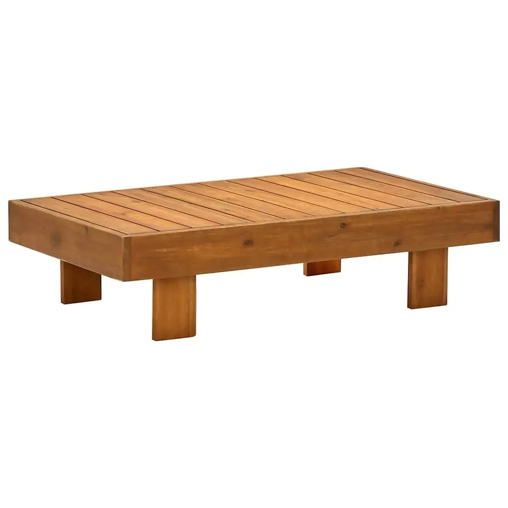 Solid Wood 5 Piece Garden Lounge Set with Cream White Cushions