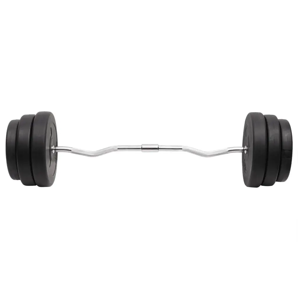 90 kg Curl Barbell Set with Plates for Weightlifting