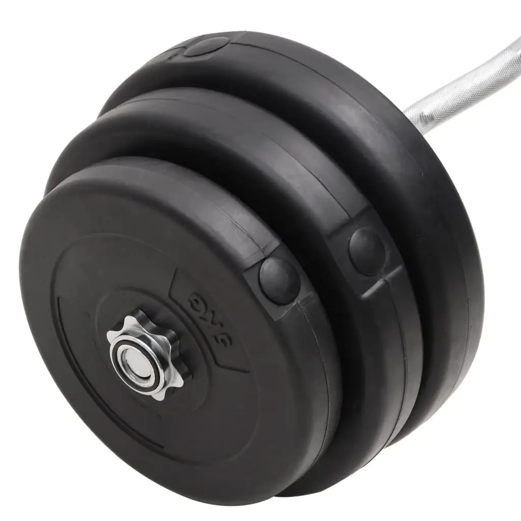 90 kg Curl Barbell Set with Plates for Weightlifting