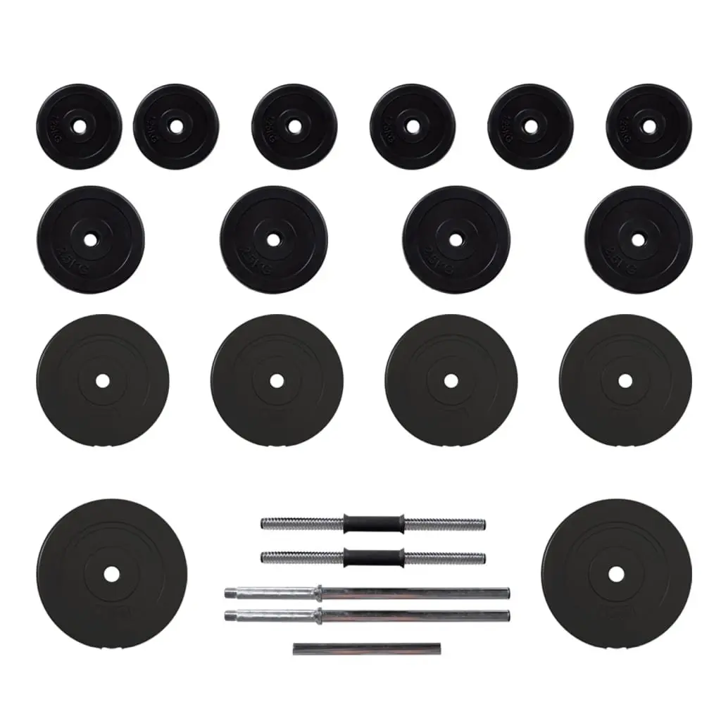 Barbell and Dumbbell Weight Plates Set 60kg