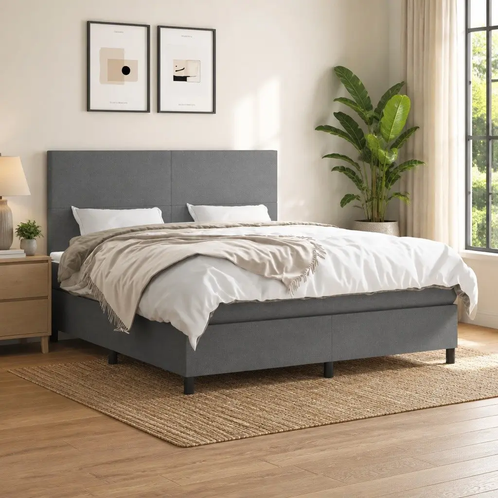 Queen Size Bed with Pocket Spring Mattress