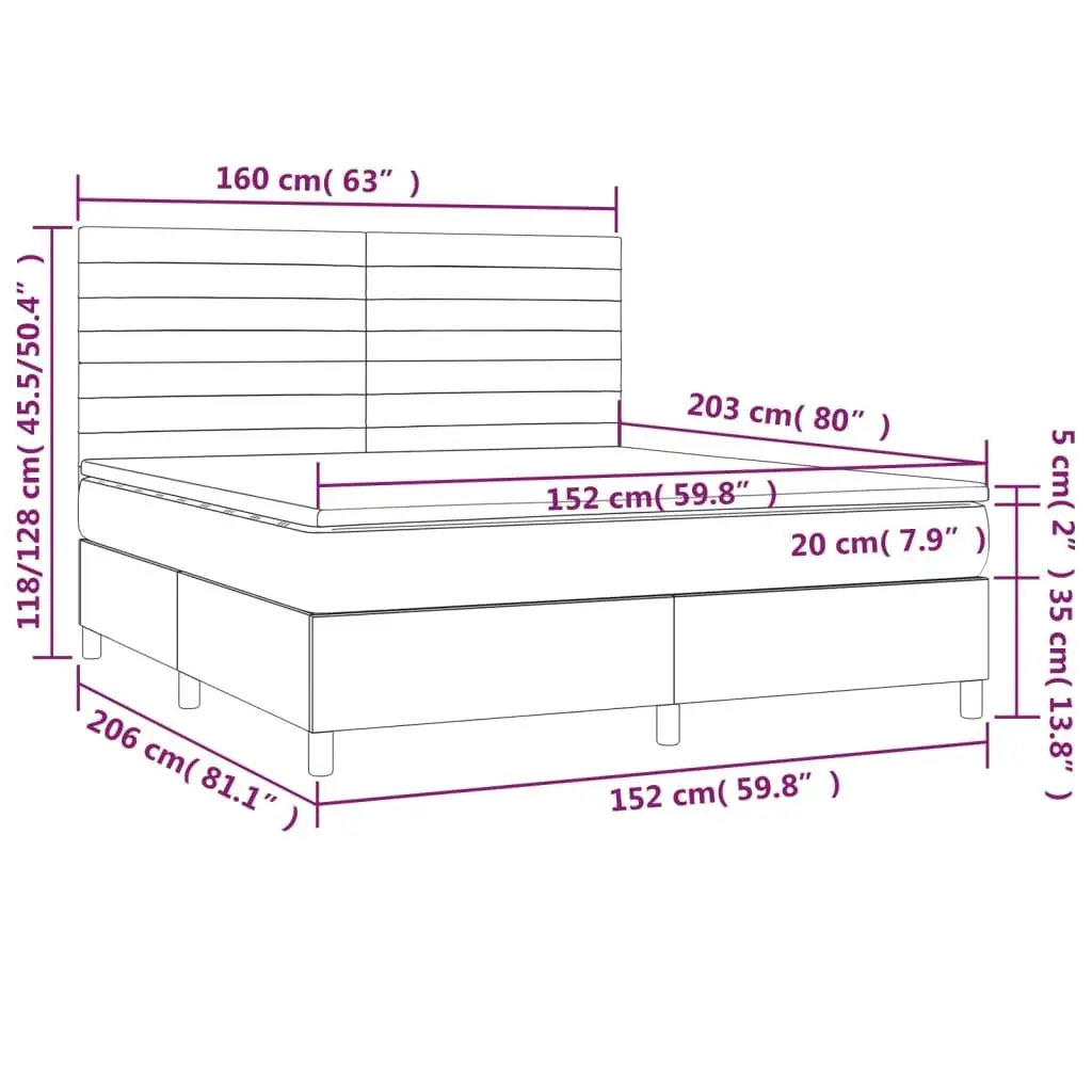 Queen Size Box Spring Bed with Pocket Spring Mattress