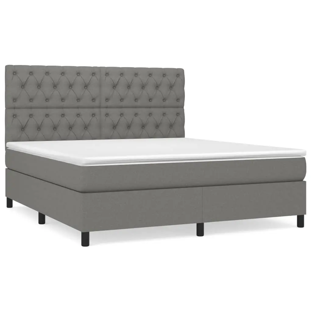 Queen Size Box Spring Bed with Pocket Spring Mattress