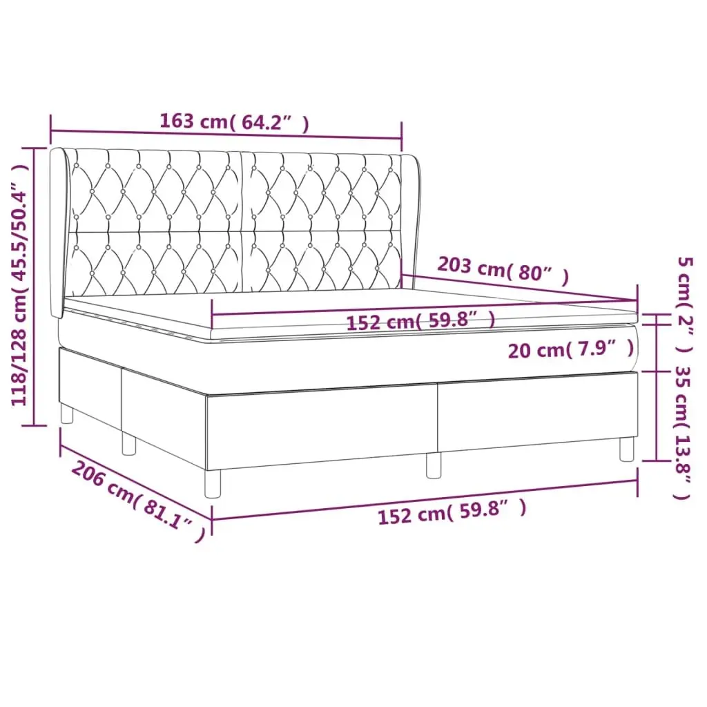 Queen Box Spring Bed with Pocket Spring Mattress