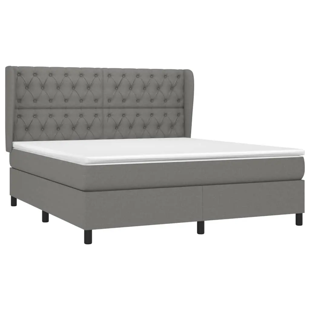 Queen Box Spring Bed with Pocket Spring Mattress