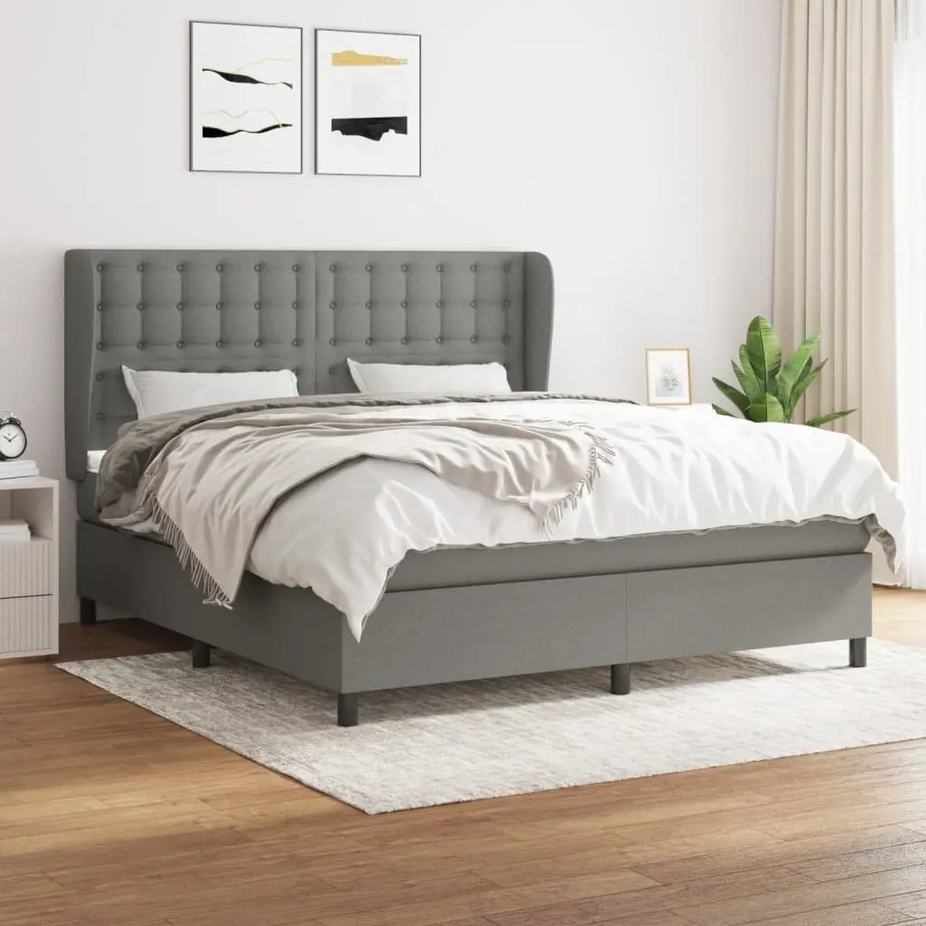 Queen Size Box Spring Bed with Pocket Spring Mattress