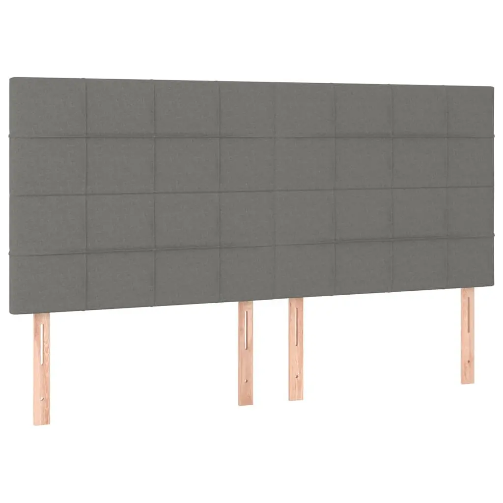 Queen Size Bed with Durable Fabric and LED Headboard