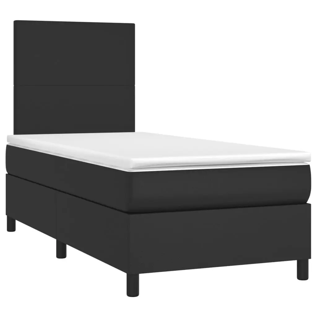 King Single Box Spring Bed with LED Lights