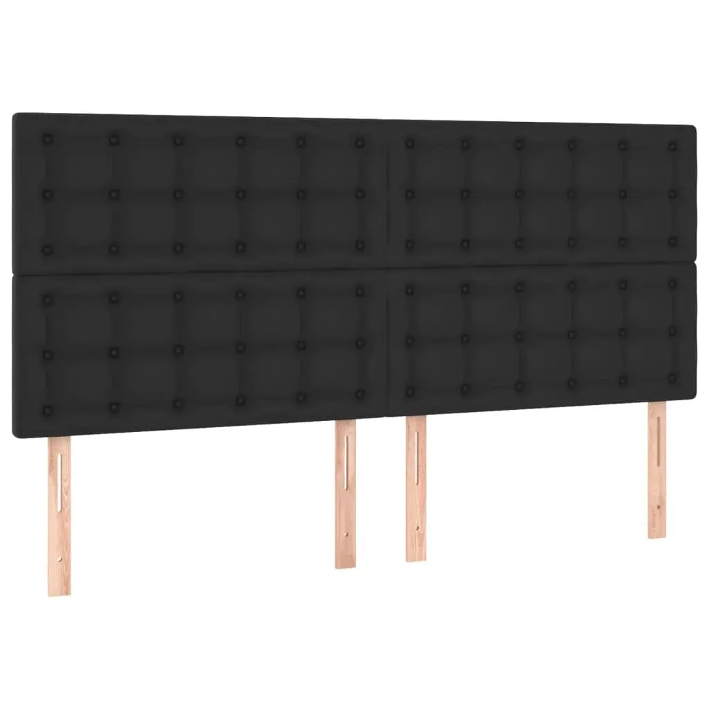 Queen Box Spring Bed with LED Headboard and Pocket Mattress
