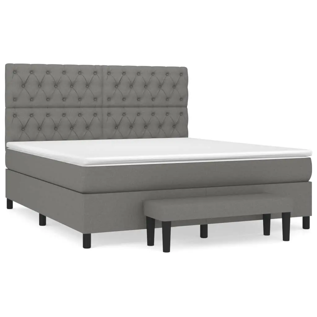 Queen Box Spring Bed with Pocket Spring Mattress