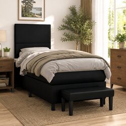 Durable King Single Bed with Adjustable Headboard
