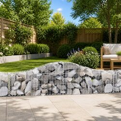 High-Quality Arched Gabion Baskets 4 pcs for Outdoor Use