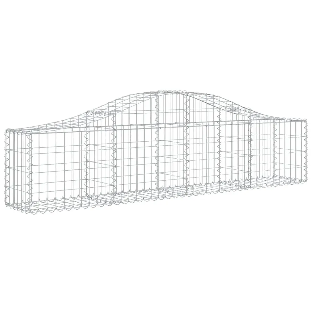 Arched Gabion Baskets 4 pcs for Outdoor Use