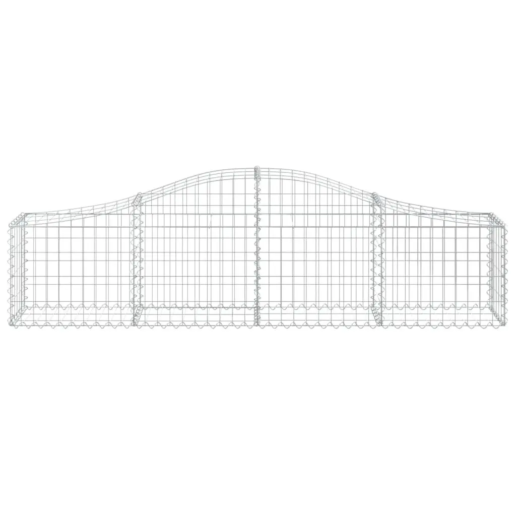 Arched Gabion Baskets 4 pcs for Outdoor Use